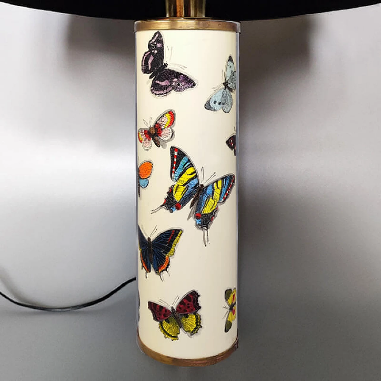 Table lamp with silk shade by Piero Fornasetti, 1970s 7