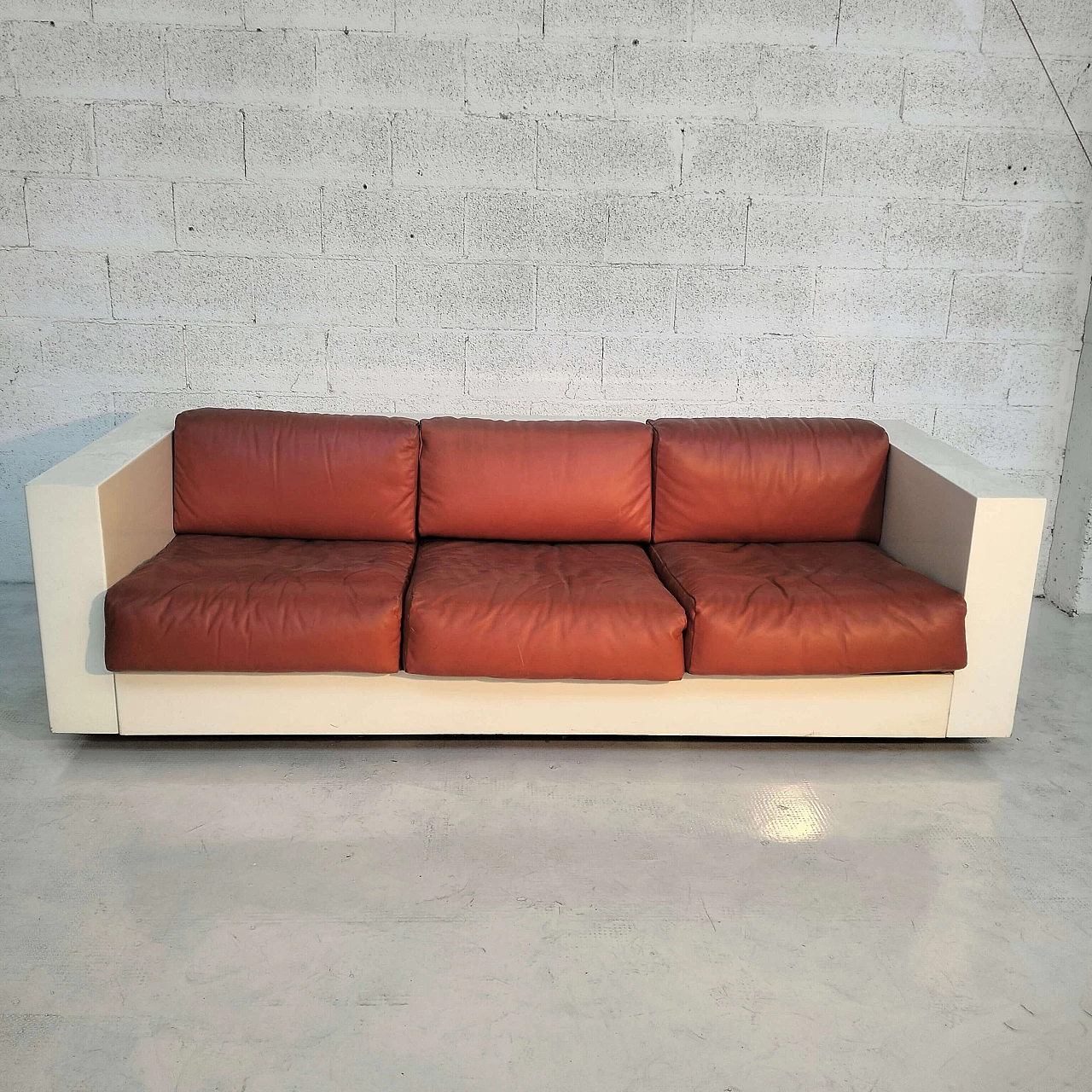 Saratoga three-seater sofa by Lella and Massimo Vignelli for Poltronova, 1970s 2