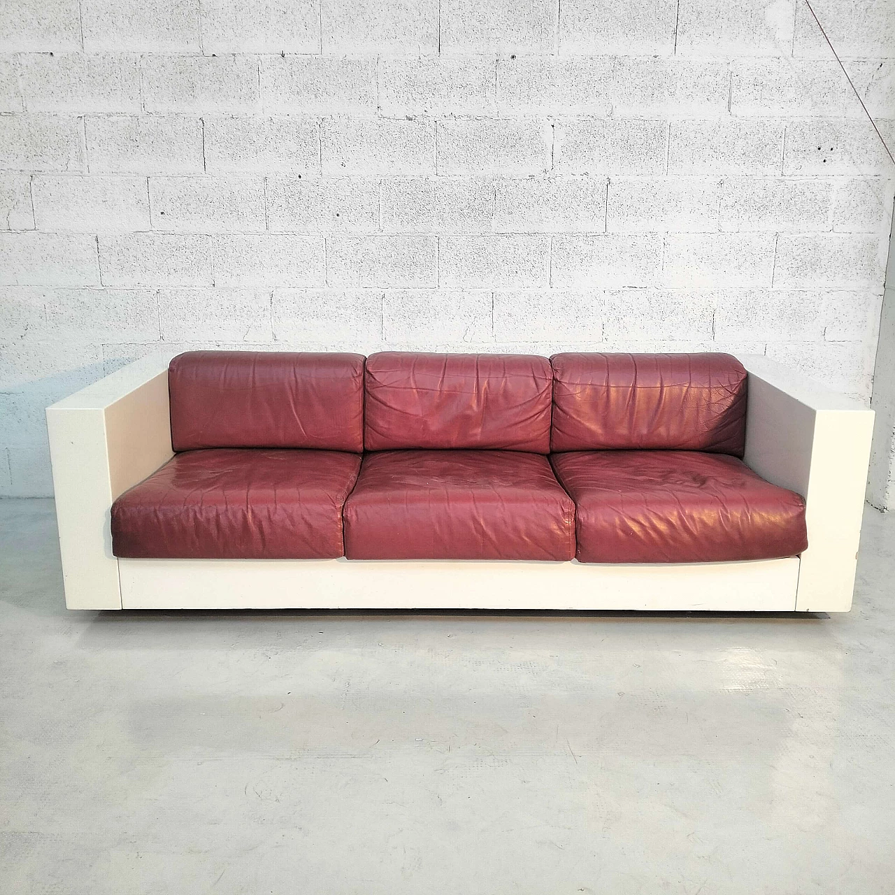 Saratoga three-seater sofa by Massimo and Lella Vignelli for Poltronova, 1970s 2