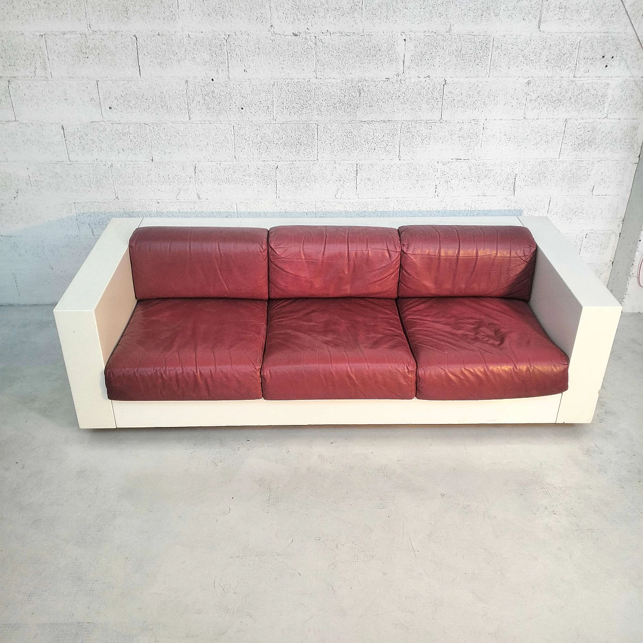 Saratoga three-seater sofa by Massimo and Lella Vignelli for Poltronova, 1970s 3