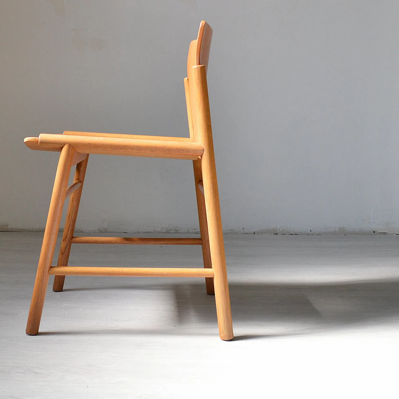 4 Sedie in rovere e compensato curvato 4