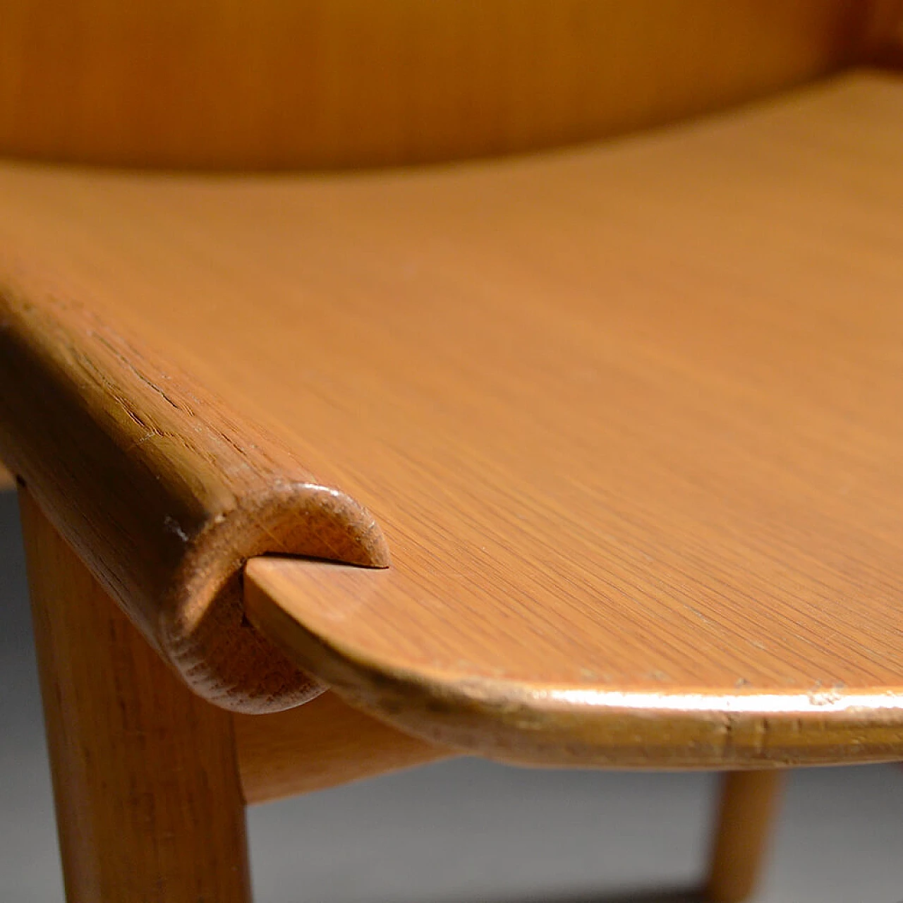 4 Sedie in rovere e compensato curvato 8