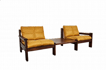 Pair of armchairs with coffee table by Carl Straub, 1970s