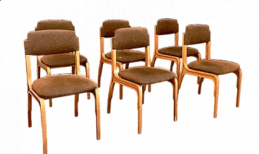 6 Chairs by Gianfranco Frattini for Cantieri Carugati, 1960s