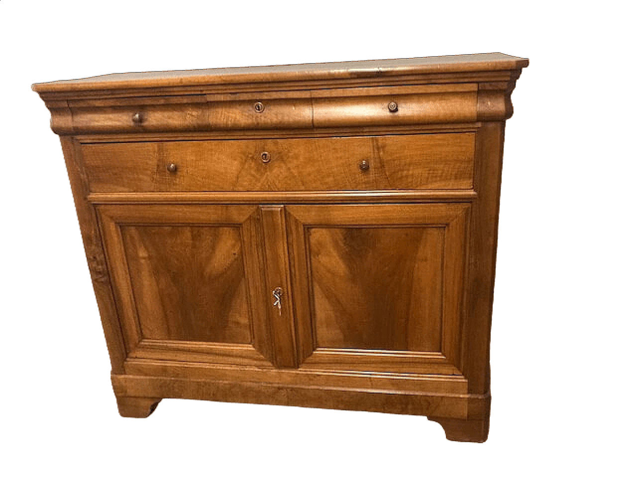 Solid walnut cappuccina sideboard, 19th century 9