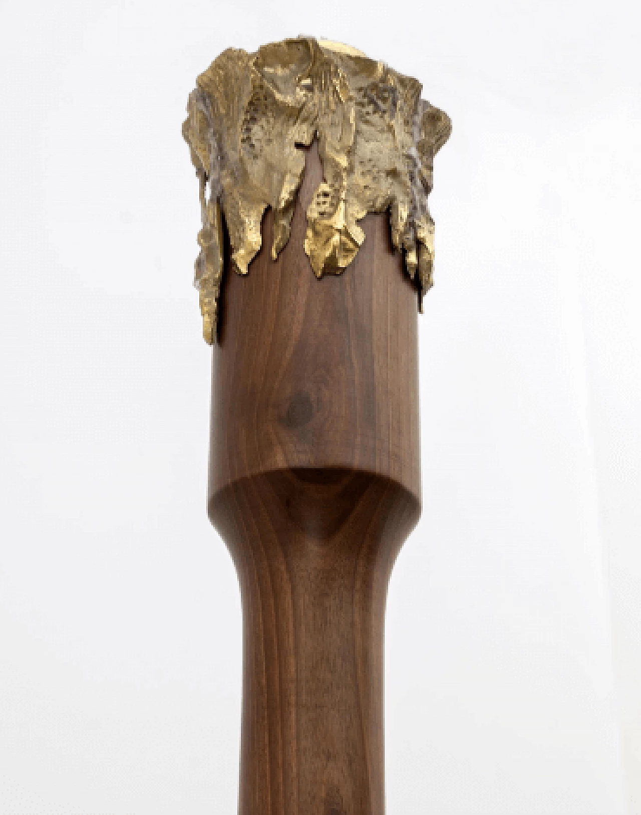 Lampada in vetro, legno e bronzo di Angelo Brotto per Esperia, anni '70 7