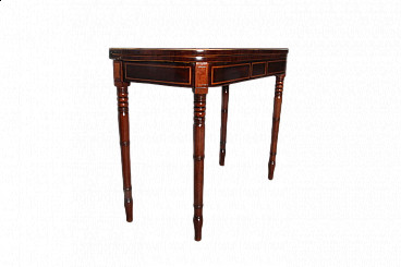 Inlaid rosewood game table in Louis Philippe style, 19th century