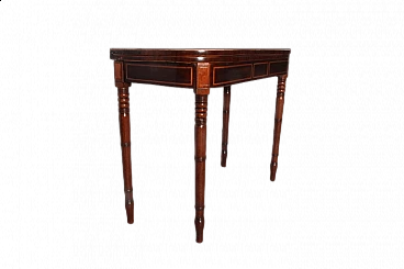 Inlaid rosewood game table in Louis Philippe style, 19th century