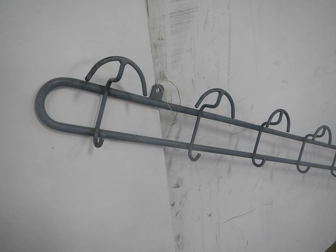 Gray varnished iron coat rack, 1950s 3