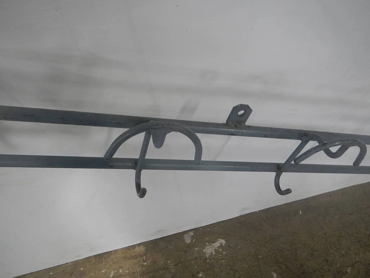 Gray varnished iron coat rack, 1950s 4