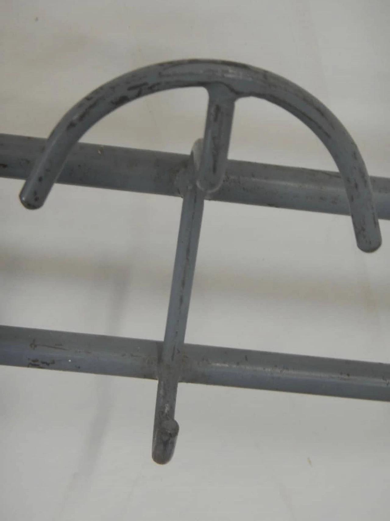 Gray varnished iron coat rack, 1950s 7