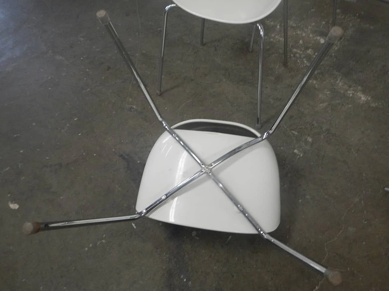4 Orbit Large chairs in plastic and metal by Sintesi, 1960s 10