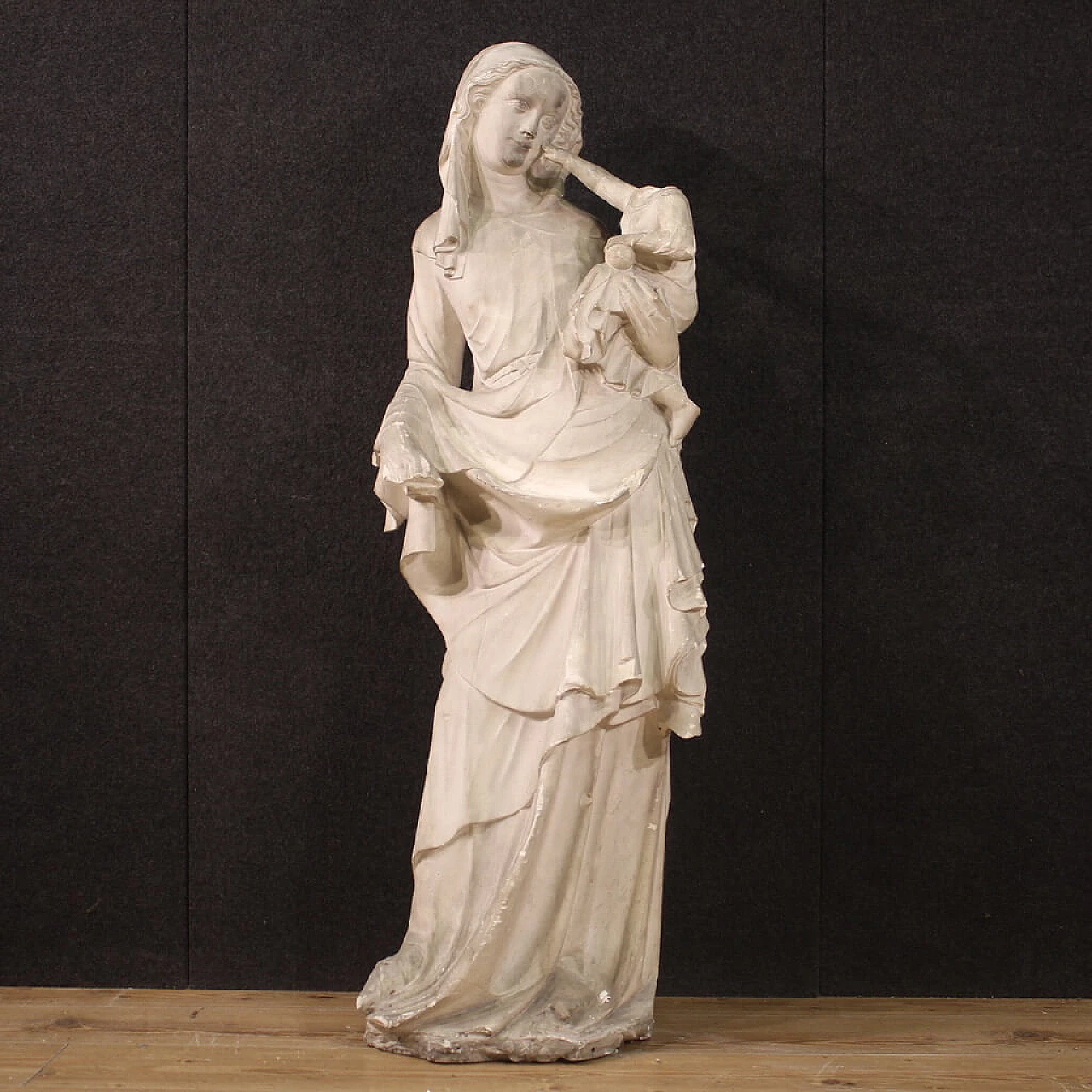 Madonna con il Bambino, scultura in gesso, primi '900 1