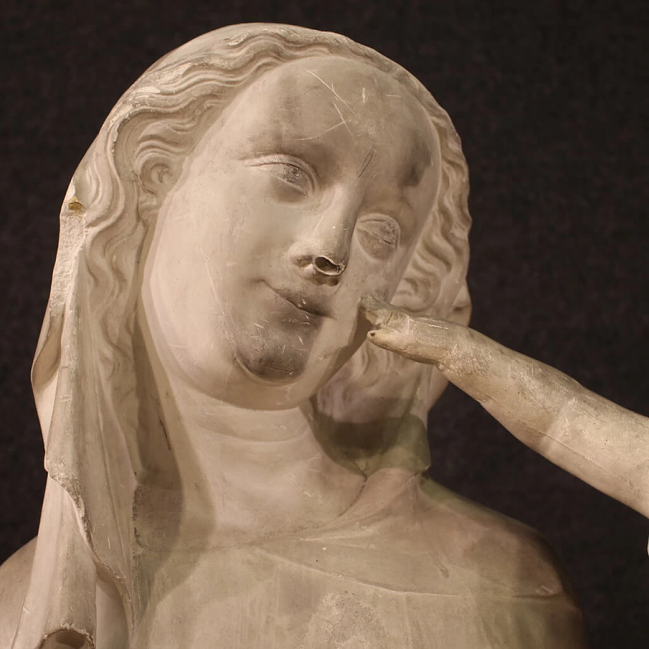 Madonna con il Bambino, scultura in gesso, primi '900 4