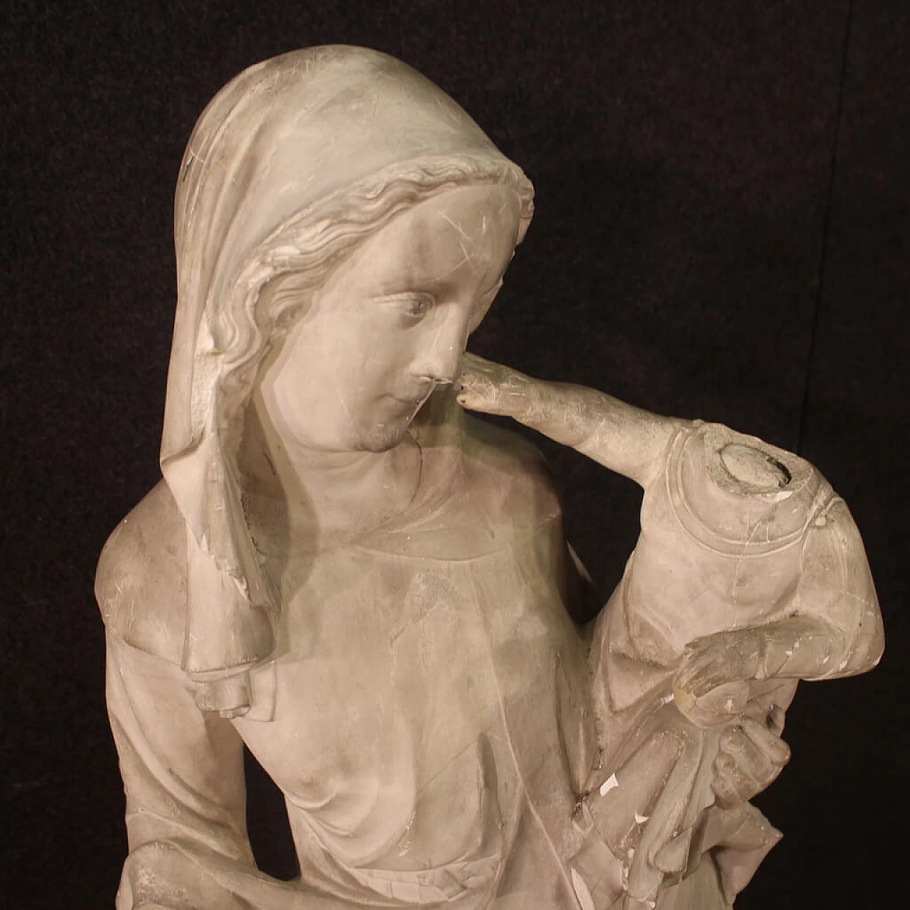 Madonna con il Bambino, scultura in gesso, primi '900 10