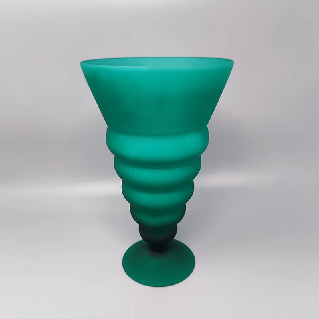 Green Murano glass vase by Michielotto, 1960s 2
