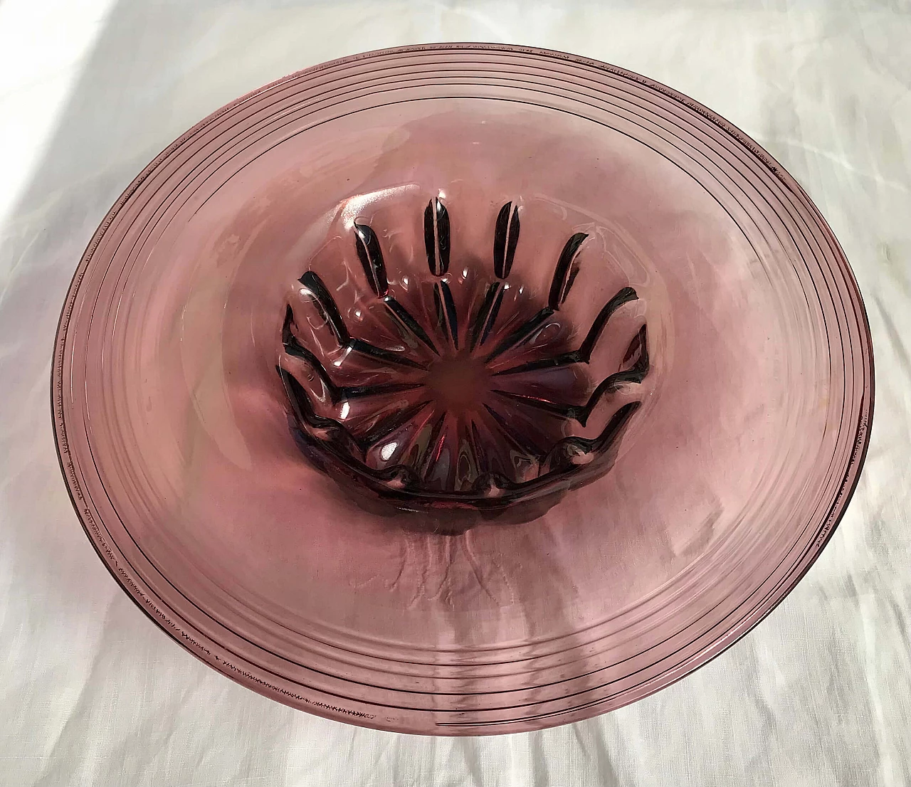 Centrotavola in vetro di Murano attribuito a Cappellin, anni '30 1