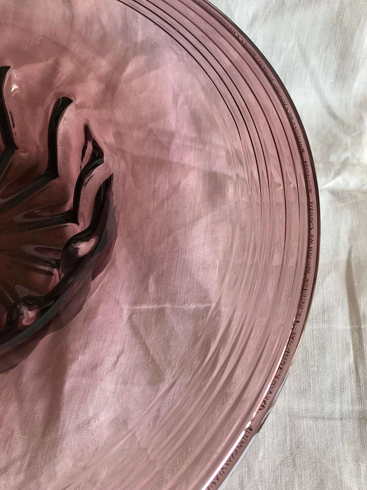 Centrotavola in vetro di Murano attribuito a Cappellin, anni '30 2