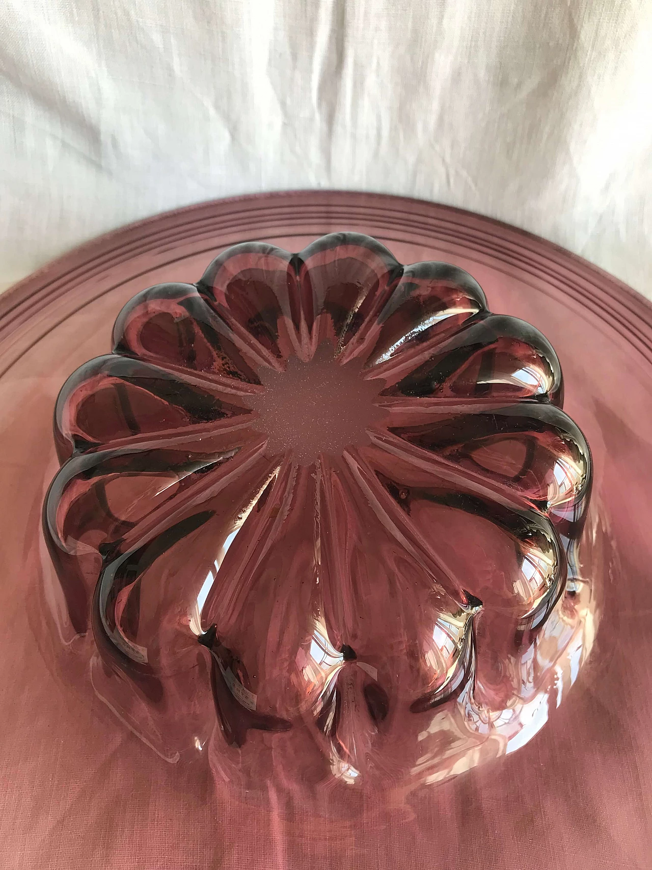 Centrotavola in vetro di Murano attribuito a Cappellin, anni '30 4