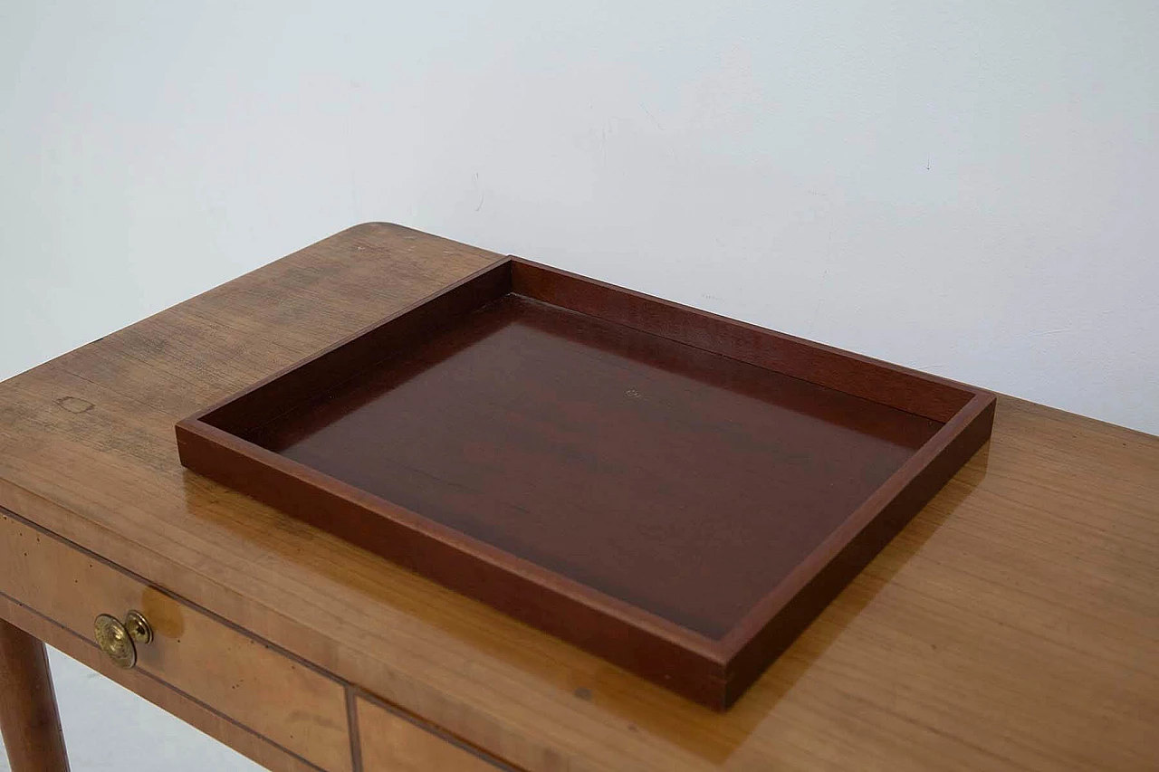 Wooden tray with trademark Loro Piana, 1990s 1