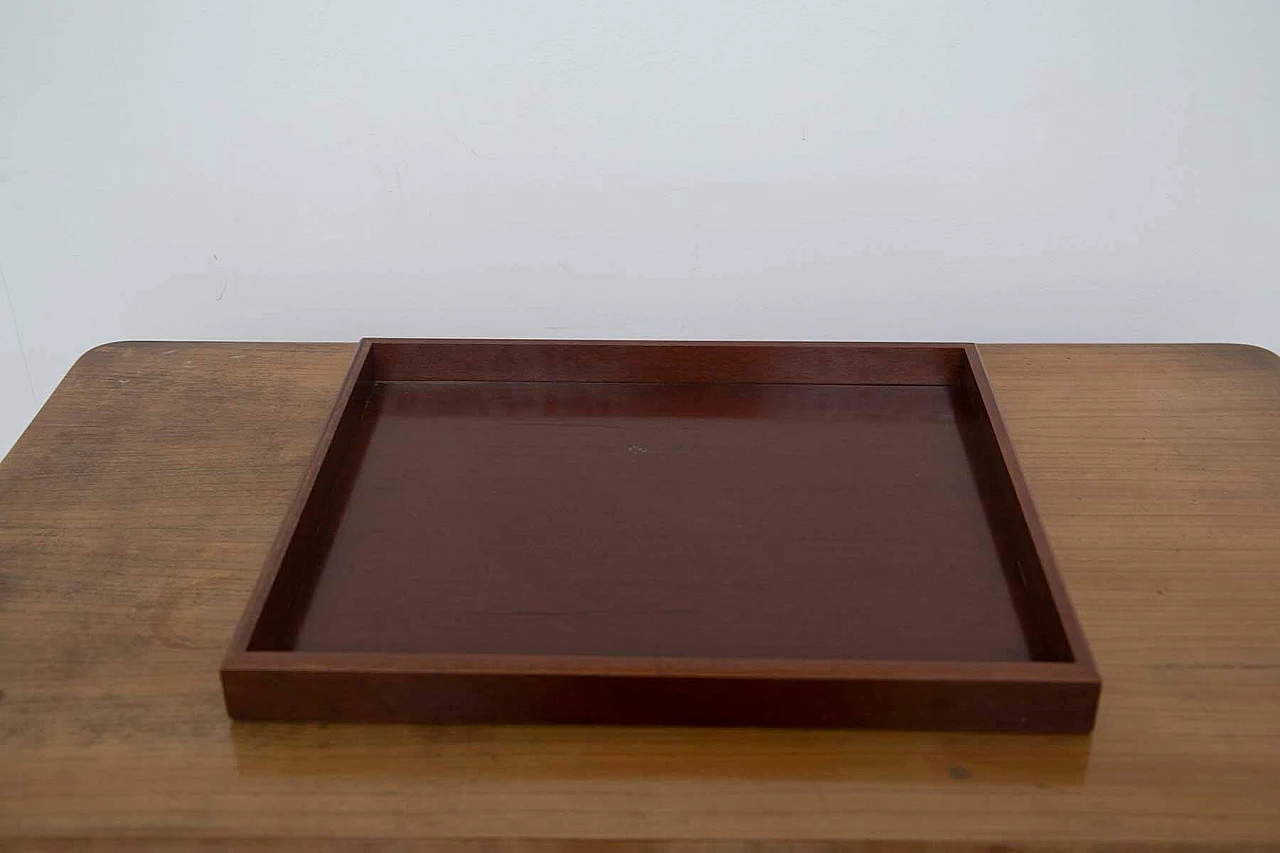 Wooden tray with trademark Loro Piana, 1990s 2