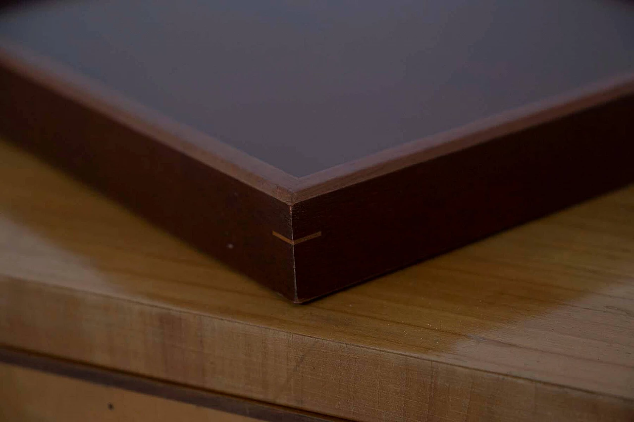 Vassoio in legno Loro Piana con marchio, anni '90 4