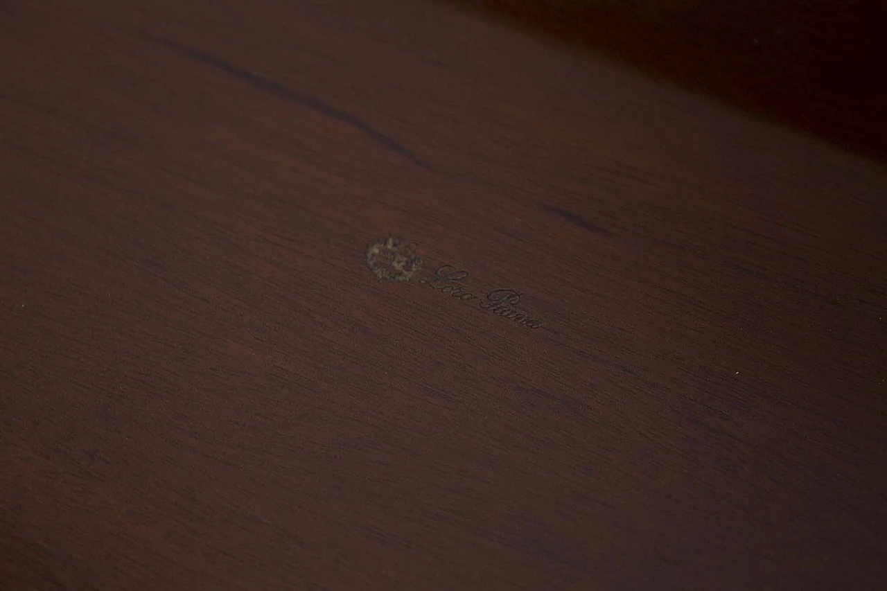 Vassoio in legno Loro Piana con marchio, anni '90 5