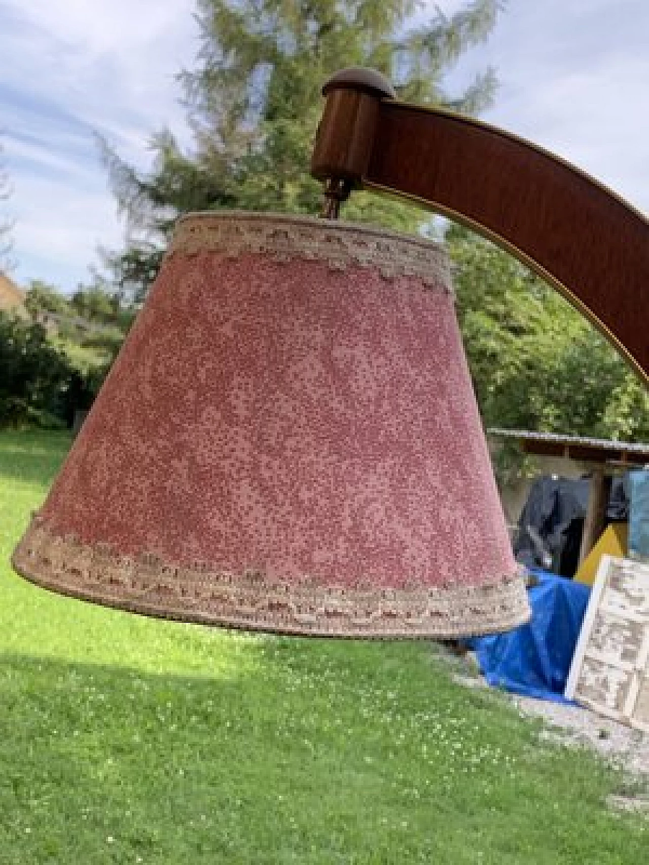 Mobile bar in noce con lampada di Wilhelm Krechlok KG, anni '50 7