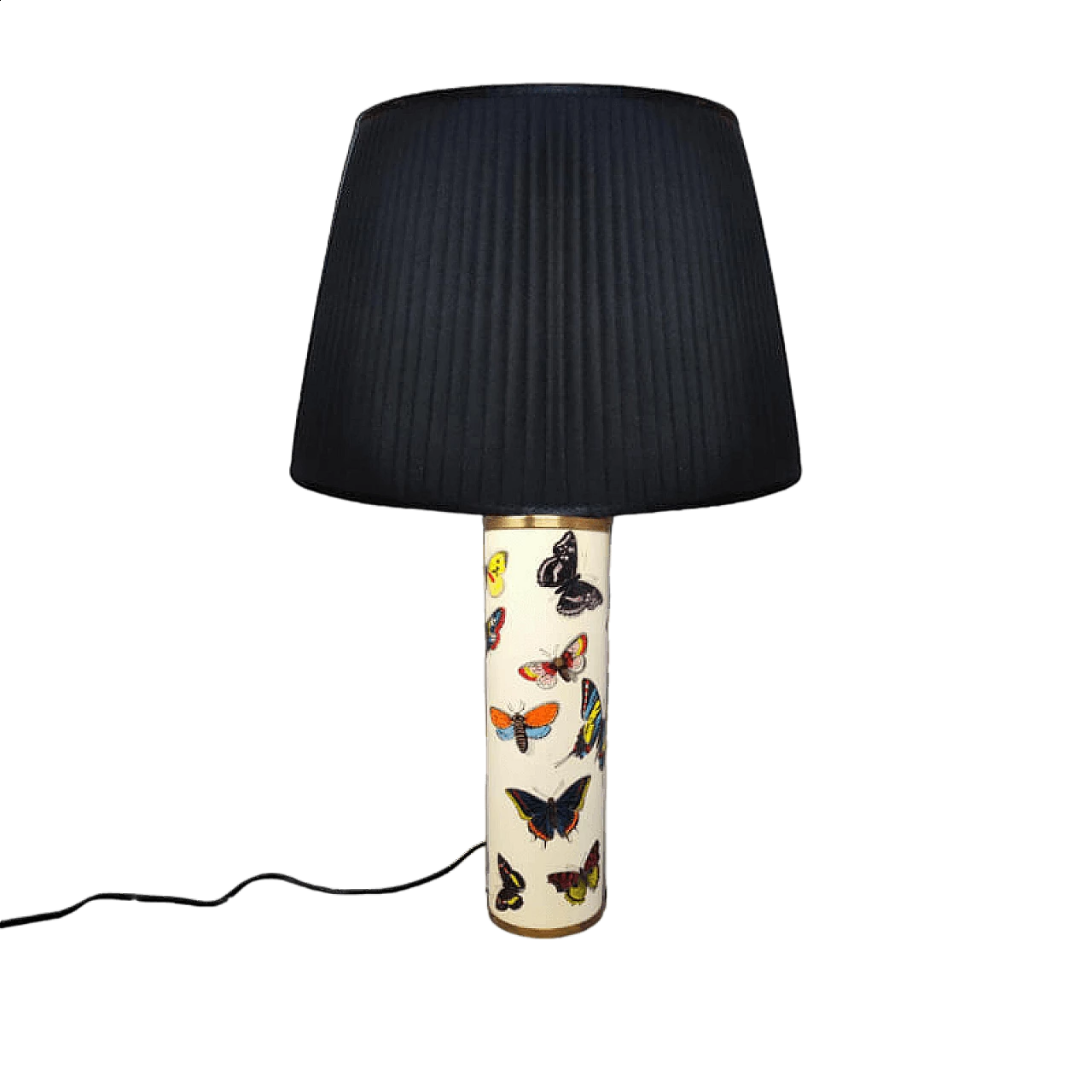 Table lamp with silk shade by Piero Fornasetti, 1970s 13