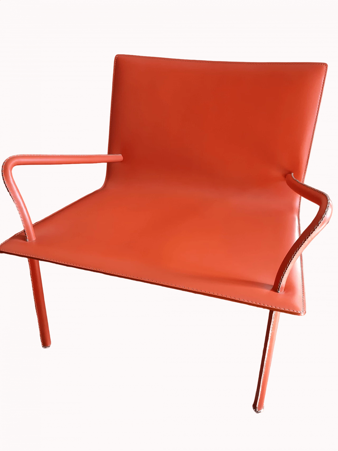 Poltrona LYS W in acciaio e cuoio di Marc Sadler, anni 2000 6