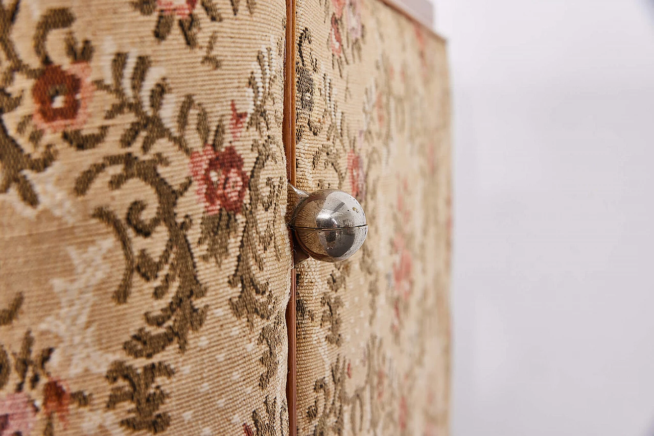 Cherry wood, rosewood and fabric wardrobe attributed to Josef Frank, 1930s 5