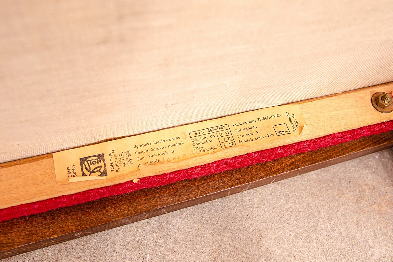 Coppia di poltrone di Jaroslav Šmídek per TON, anni '70 15