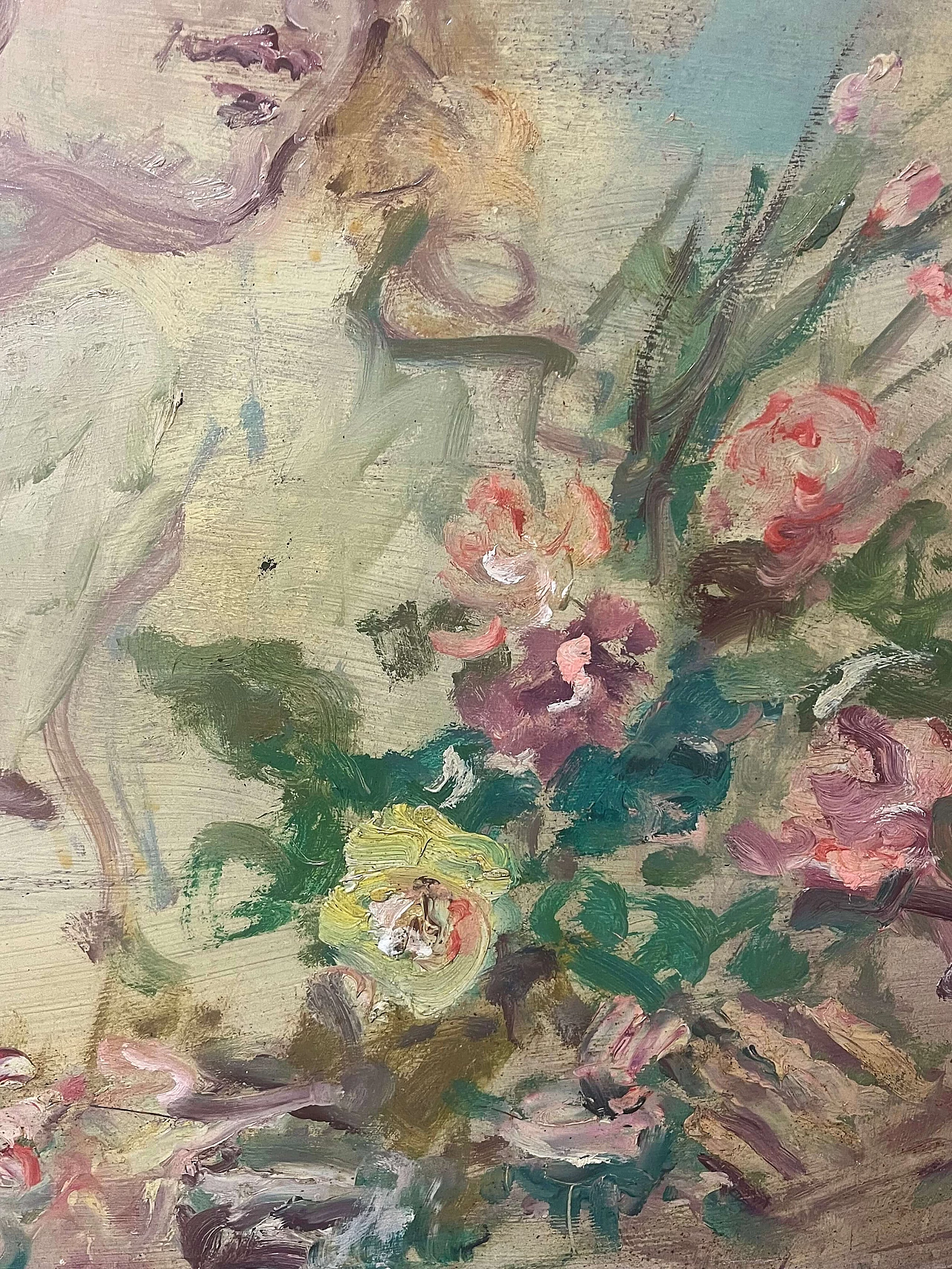 Pietro Augusto Cassina, ritratto femminile, dipinto a olio su masonite, anni '70 9