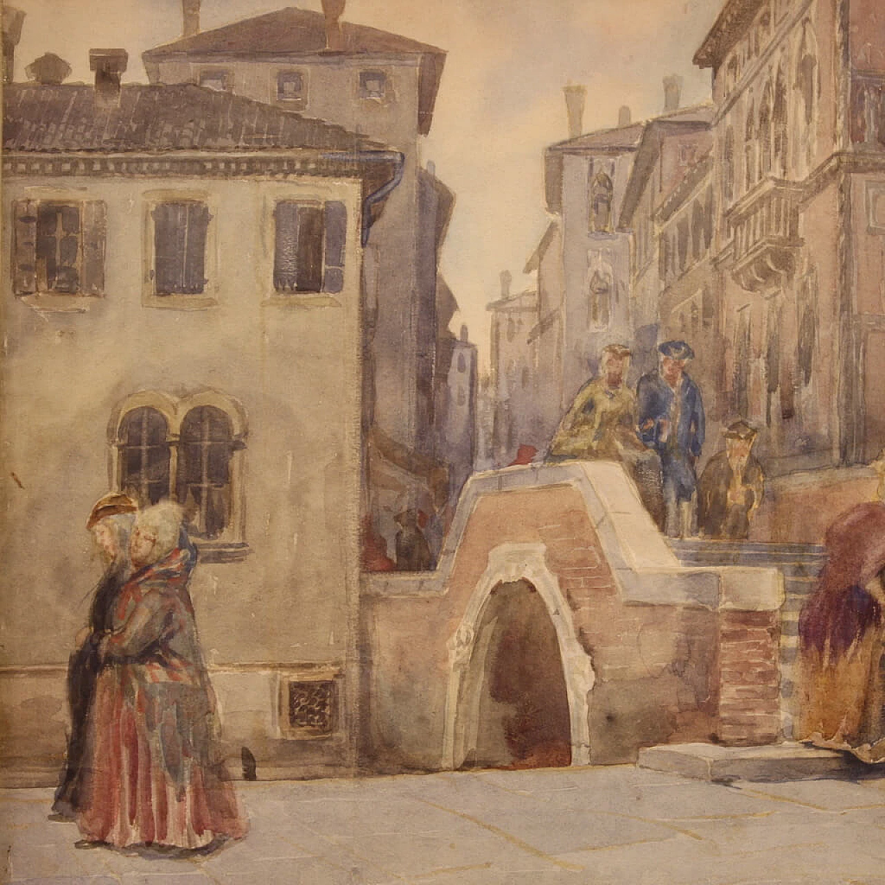 A. Corsetti, Veduta di Venezia, acquerello su carta, anni '50 4