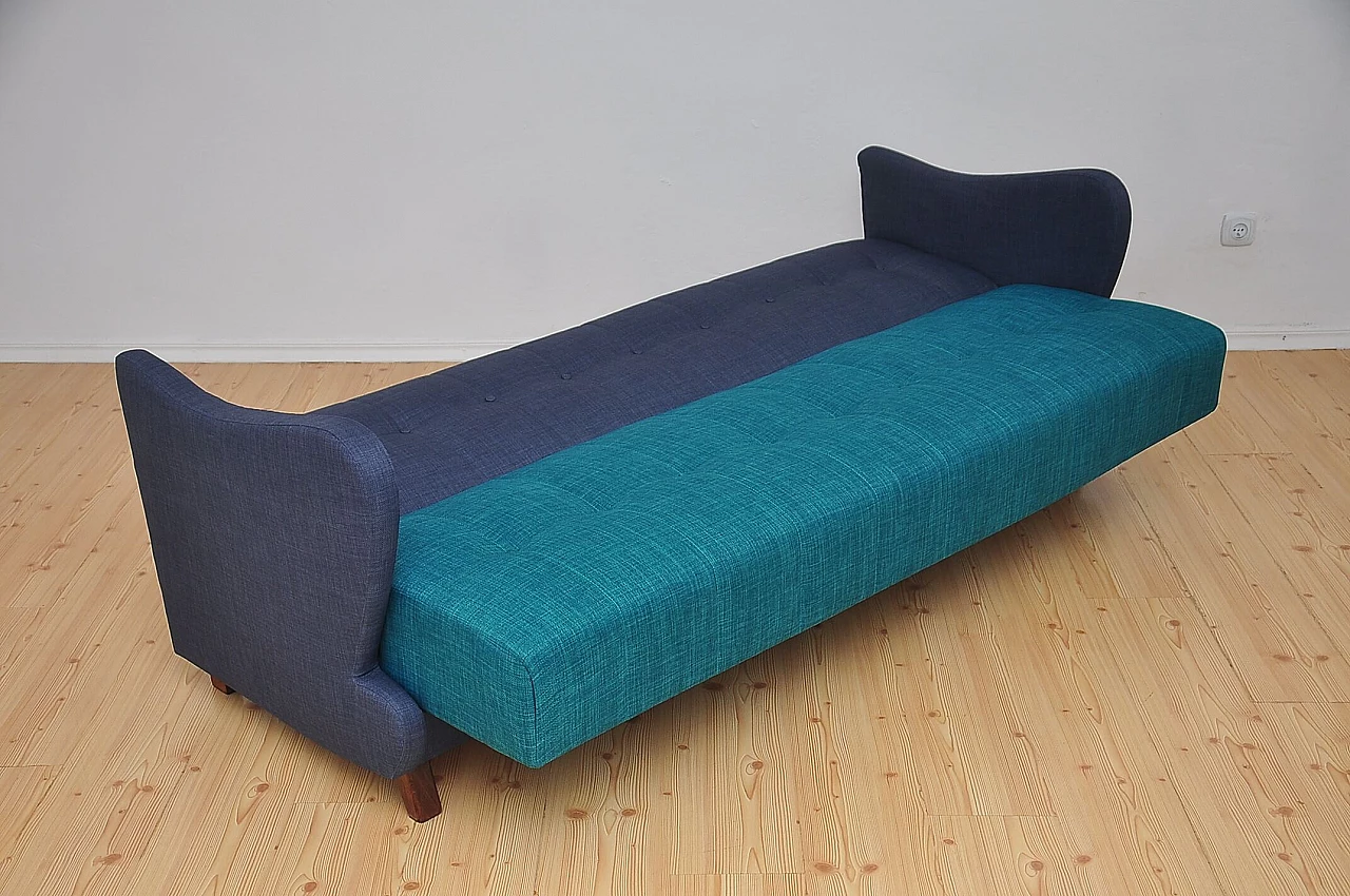 Sofa bed with beechwood legs, 1960s 5