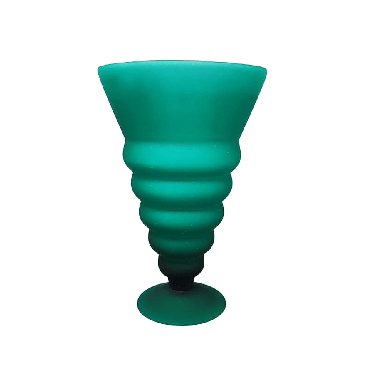 Green Murano glass vase by Michielotto, 1960s 6