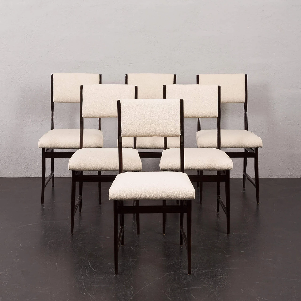 6 Mid Century Modern dining chairs, 1960s 1