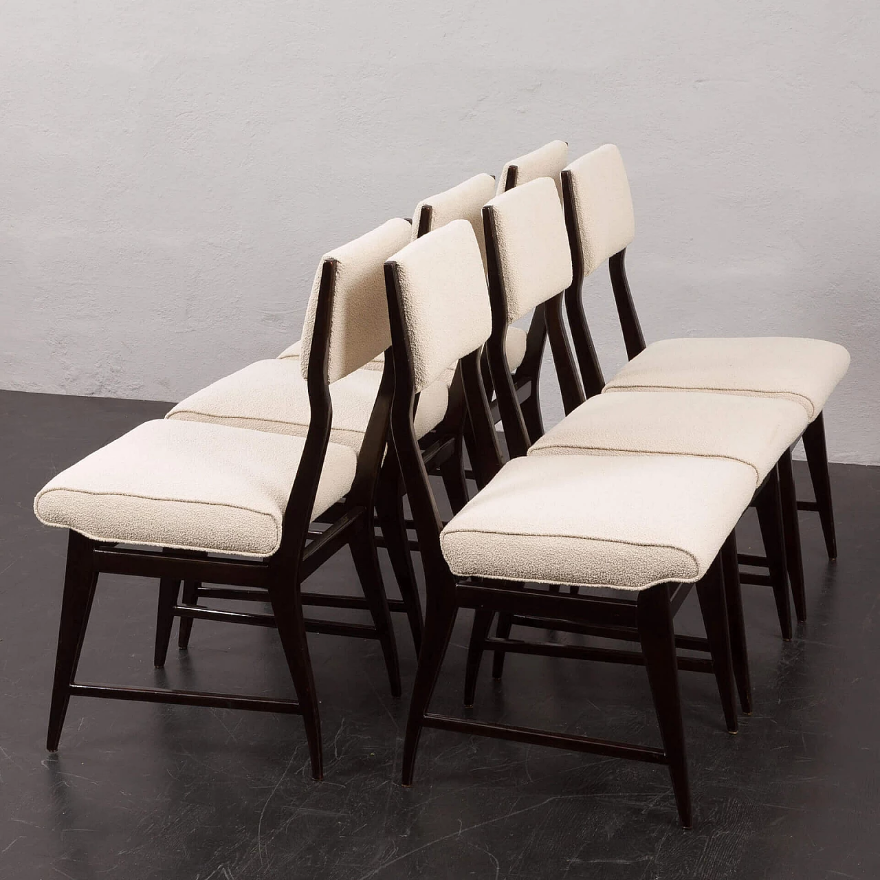 6 Mid Century Modern dining chairs, 1960s 4