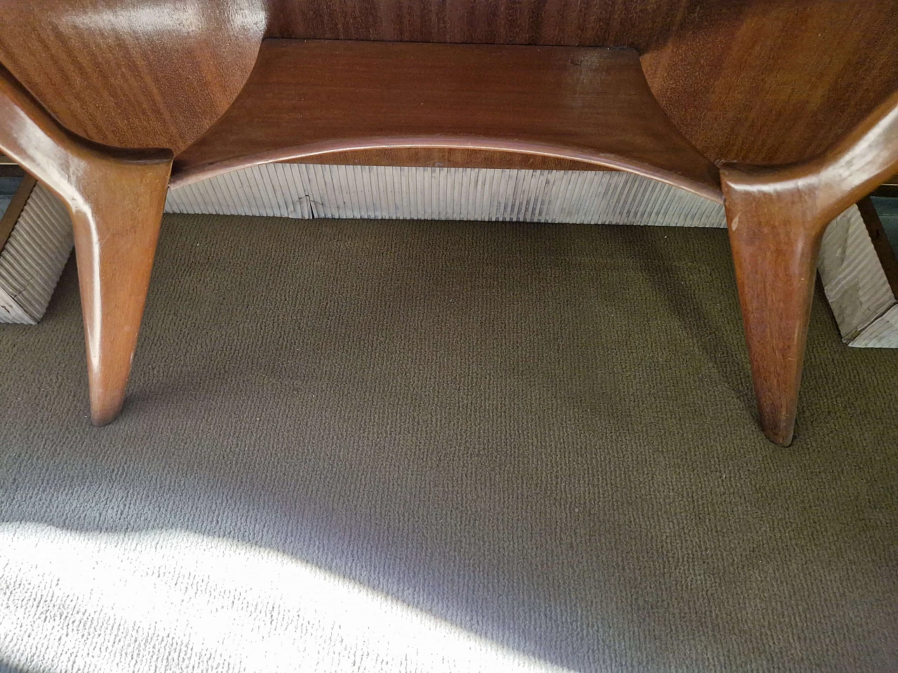 Mobile da ingresso con consolle, portaombrelli e specchio, anni '50 9