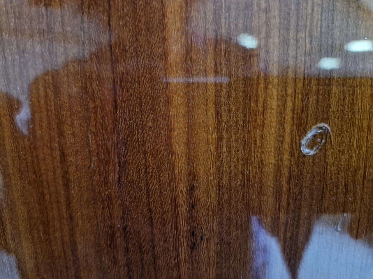 Mahogany hall cabinet with coat rack, 1950s 8