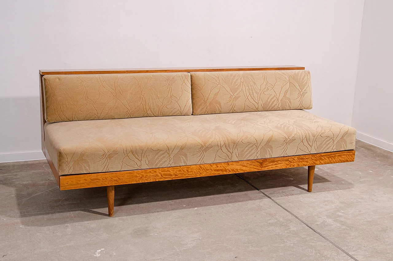 Sofa bed by Vyčítal and Sedláček for Dřevotvar Jablonné nad Orlicí, 1960s 3