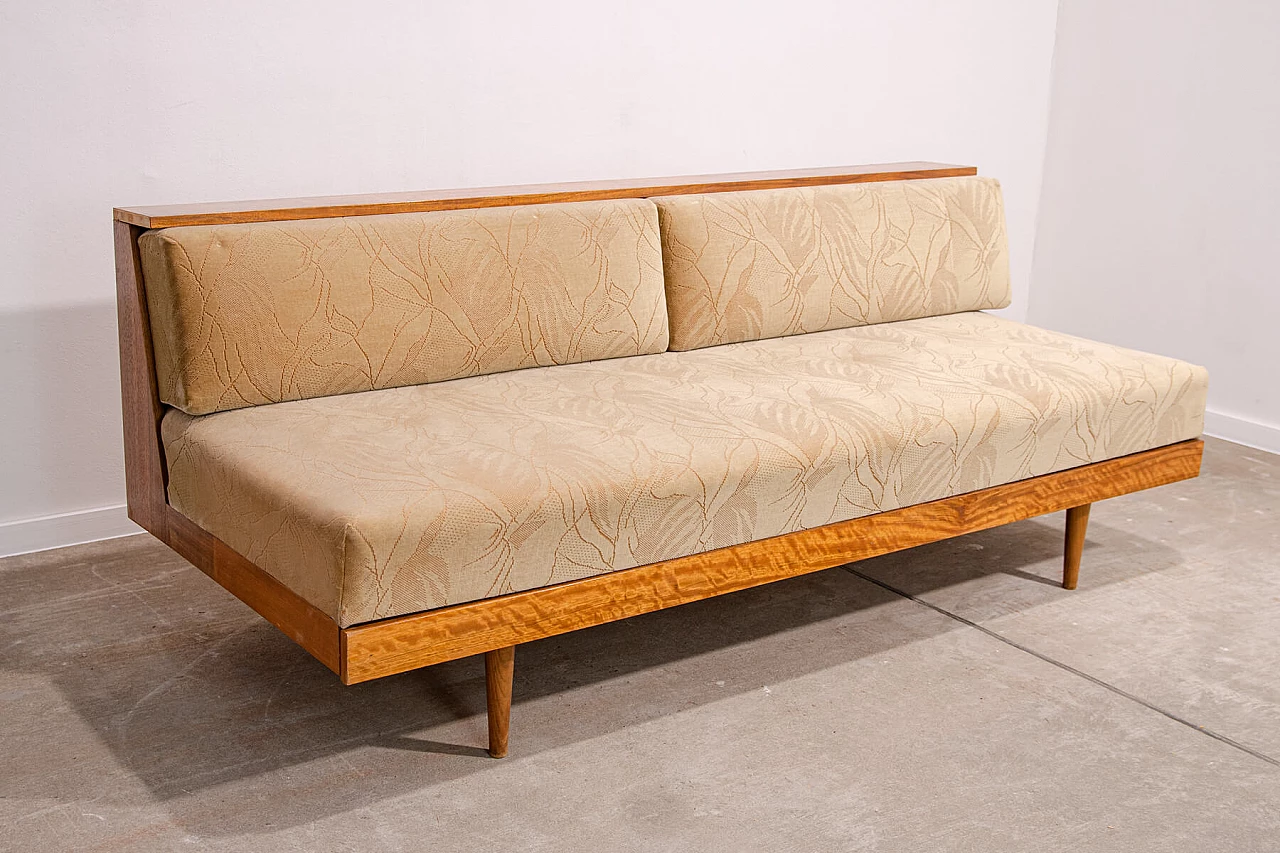 Sofa bed by Vyčítal and Sedláček for Dřevotvar Jablonné nad Orlicí, 1960s 4