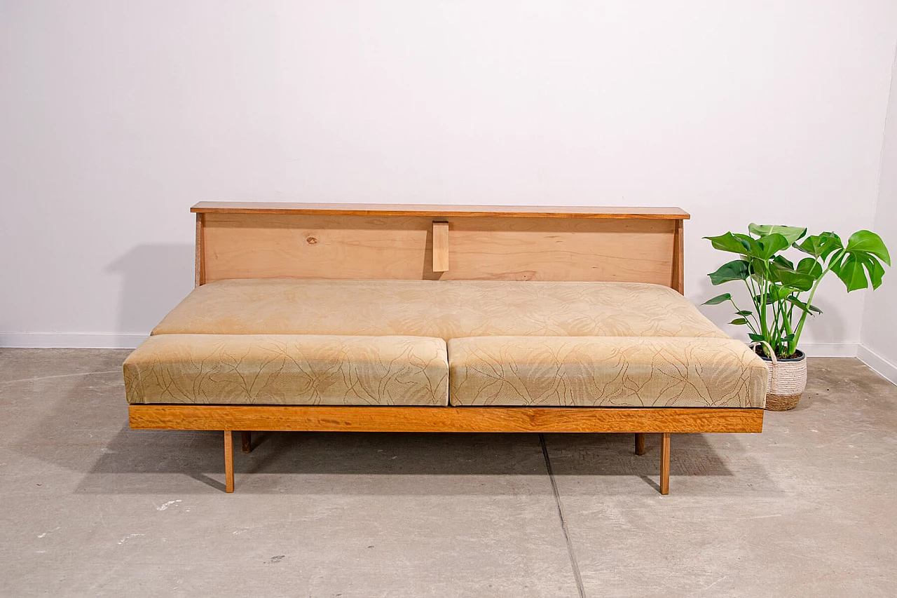 Sofa bed by Vyčítal and Sedláček for Dřevotvar Jablonné nad Orlicí, 1960s 14