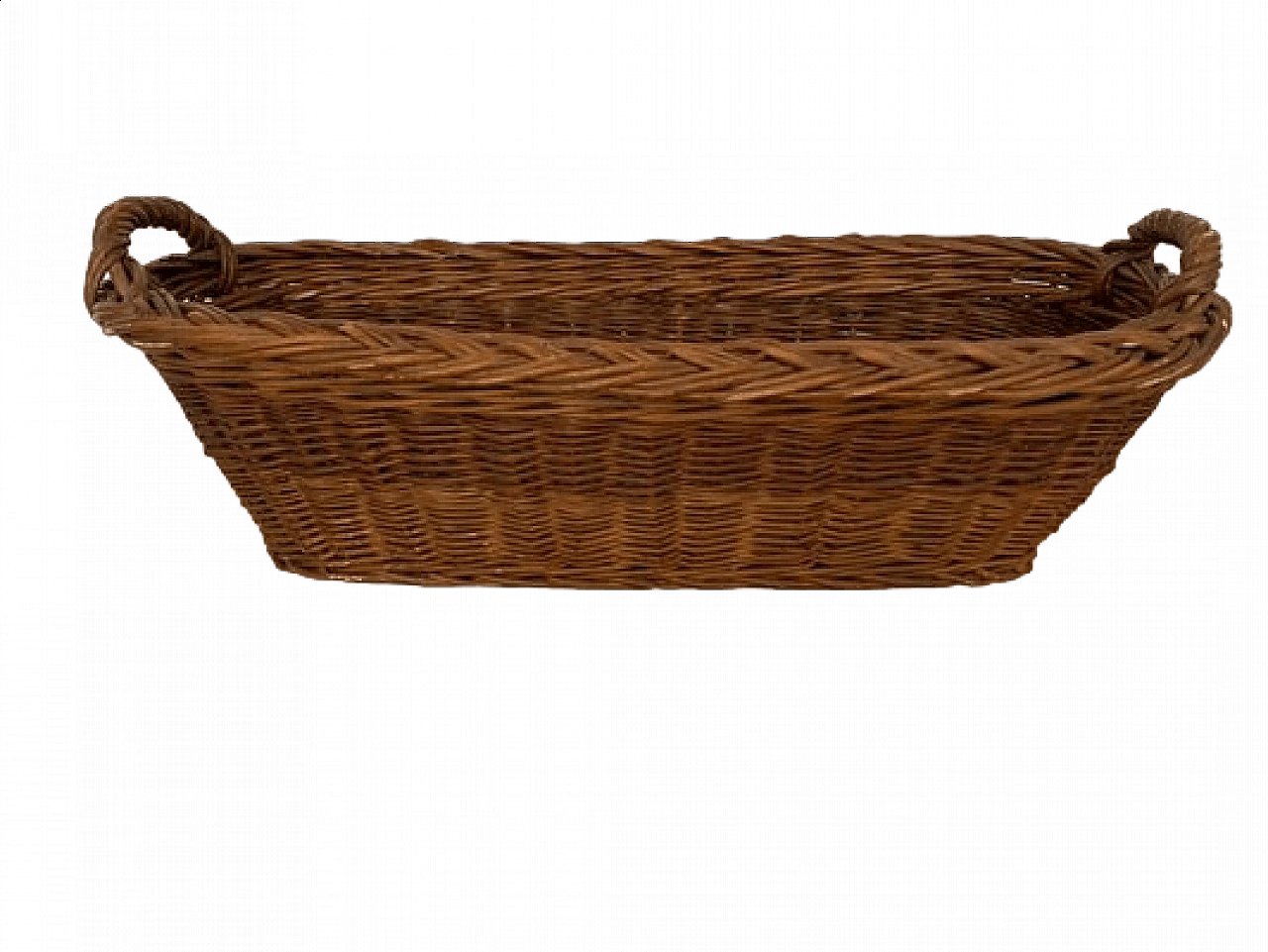 Wicker baguette basket, 1940s 6