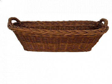 Cesto per baguette in vimini, anni '40