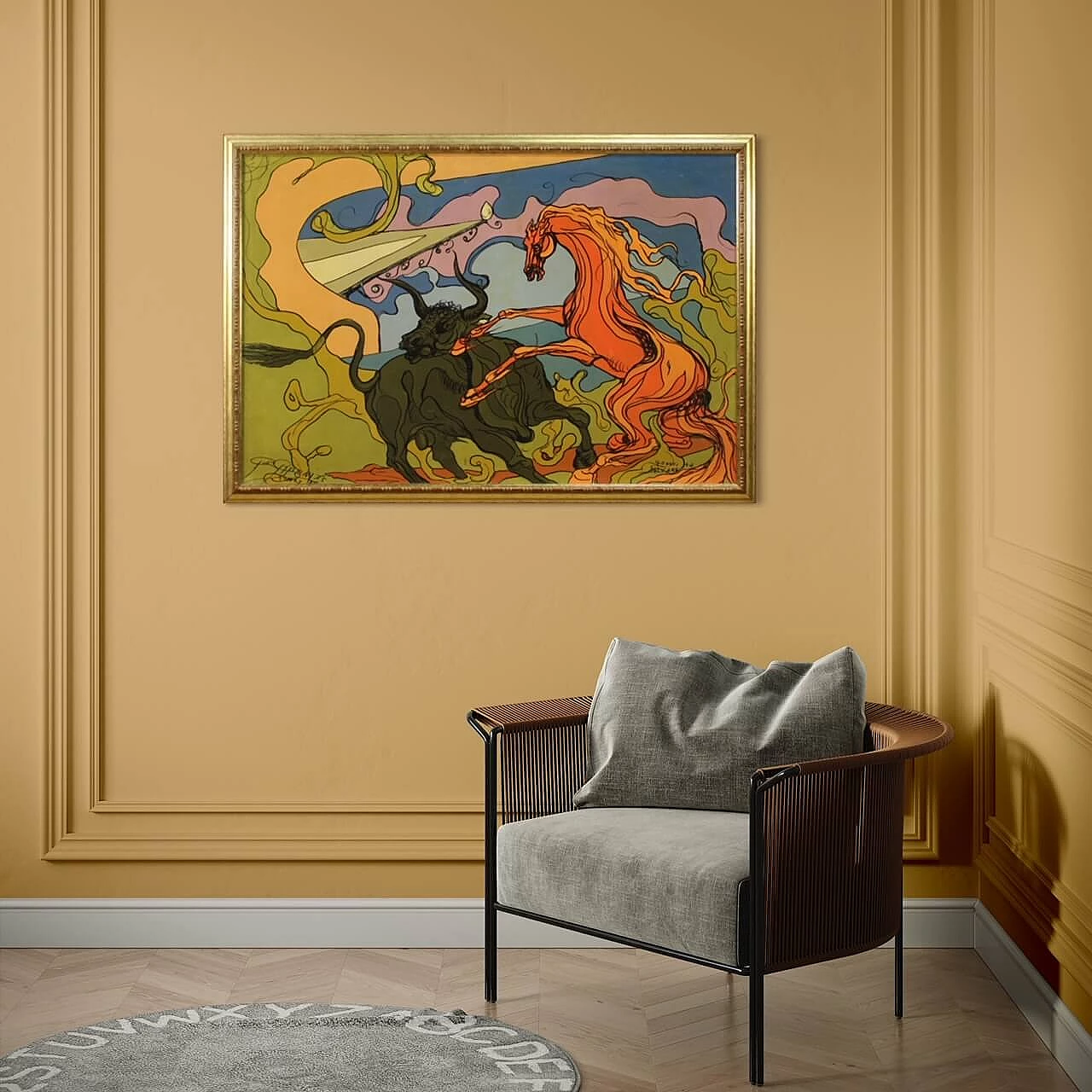 Genesi da salvare, tecnica mista su tela, anni '80 3