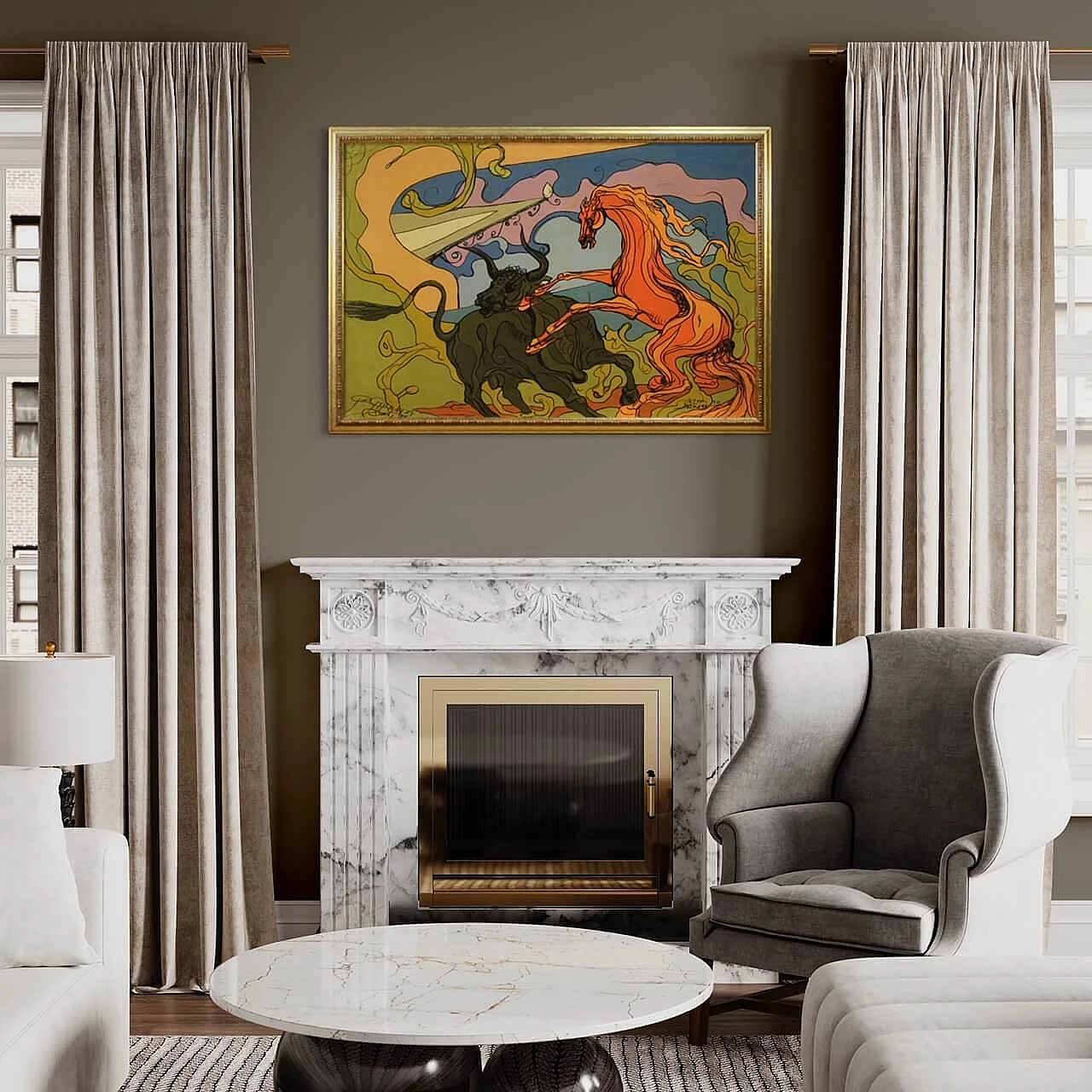 Genesi da salvare, tecnica mista su tela, anni '80 4