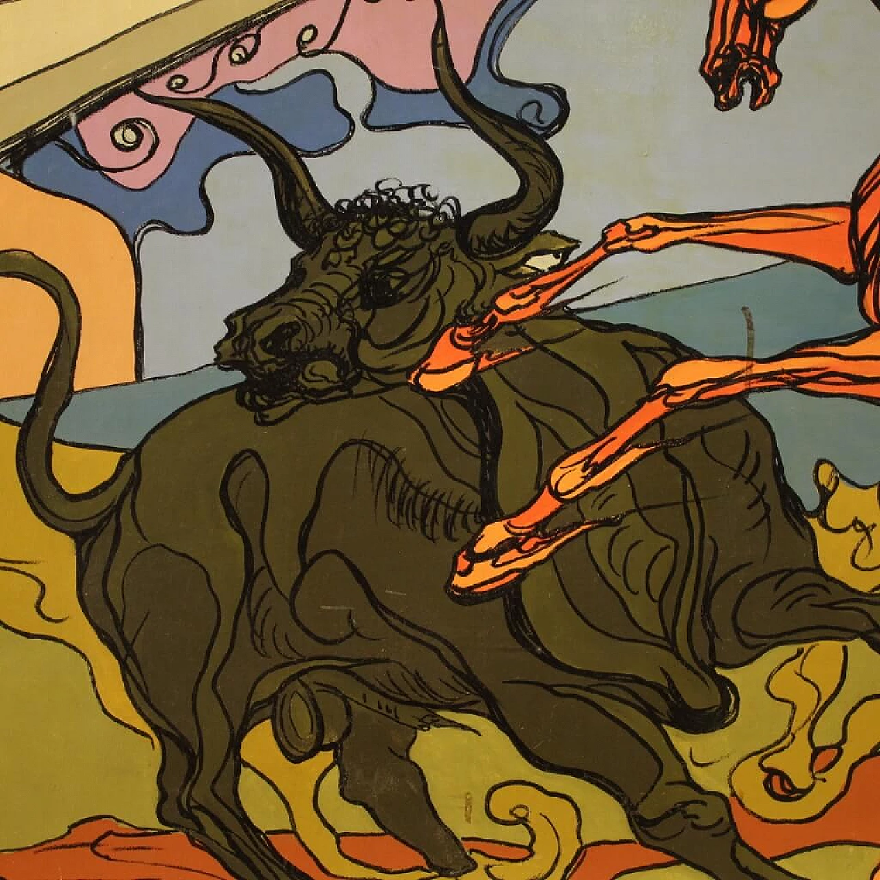 Genesi da salvare, tecnica mista su tela, anni '80 10