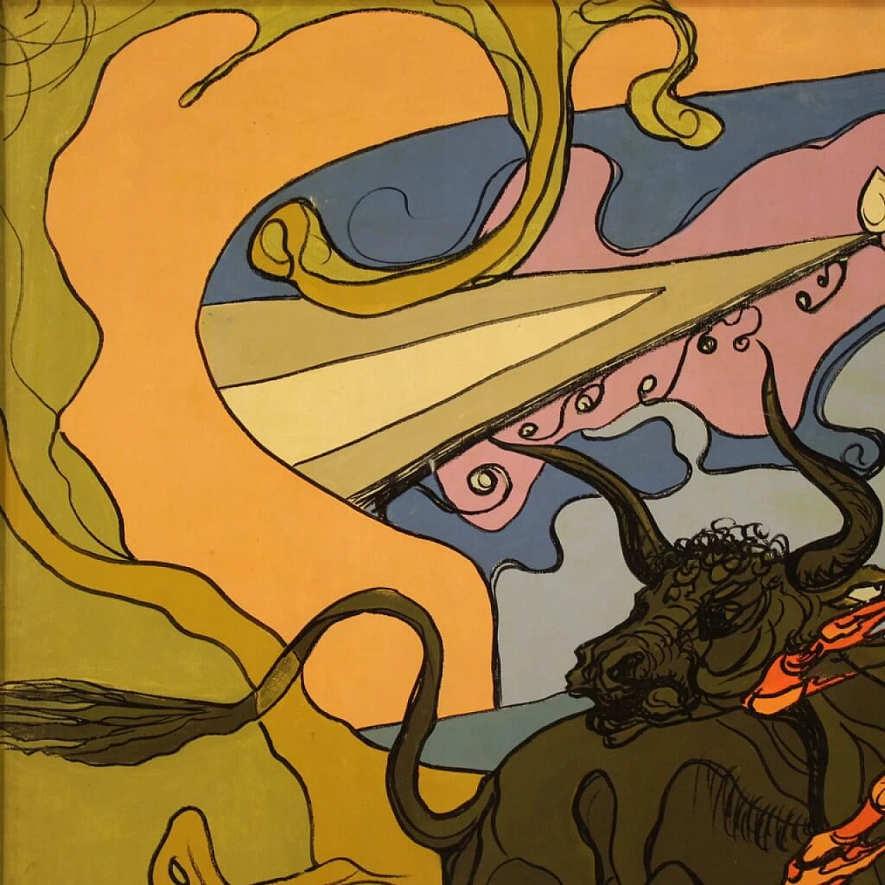 Genesi da salvare, tecnica mista su tela, anni '80 14