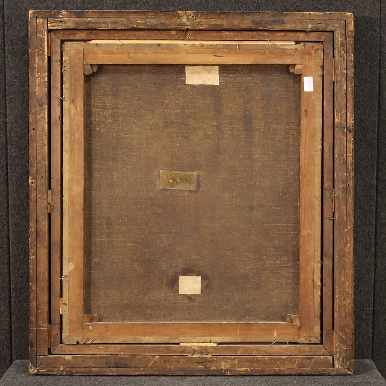 Flemish painting of tavern interior, oil on canvas, late 17th century 7